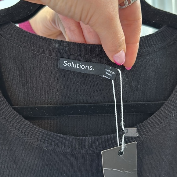 NWT Black Long Sleeve Tunic sweater - Picture 4 of 4